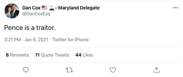 Dan Cox Pence tweet